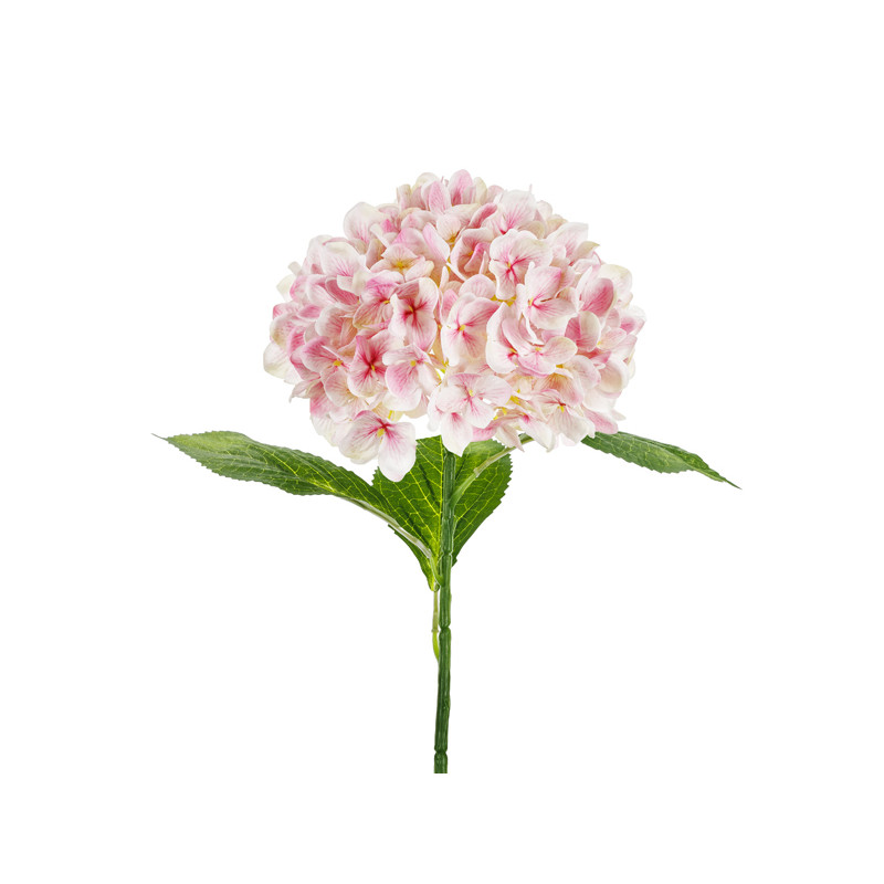 Sztuczny Kwiat - Hortensja Premium, 69 cm, jasny róż