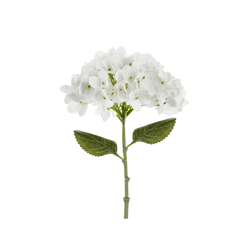 Sztuczny Kwiat - Hortensja, 35 cm, biały