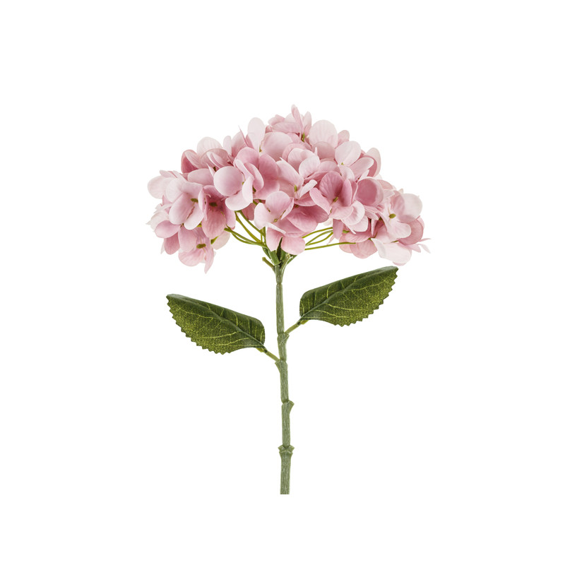 Sztuczny Kwiat - Hortensja, 35 cm, jasny róż