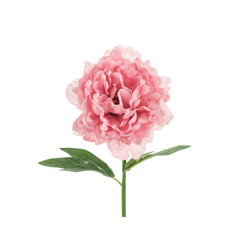 Sztuczny Kwiat - Piwonia, 35 cm, różowy