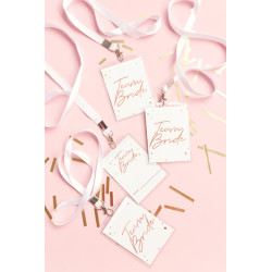 Identyfikator Team Bride, 8,7x12,5cm (1 op. / 4 szt.)