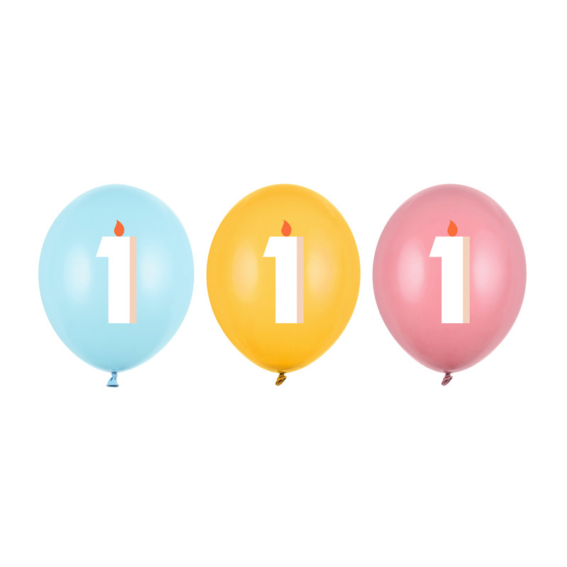 Balony 30 cm, 1, mix (1 op. / 50 szt.)