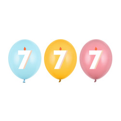 Balony 30 cm, 7, mix (1 op. / 50 szt.)