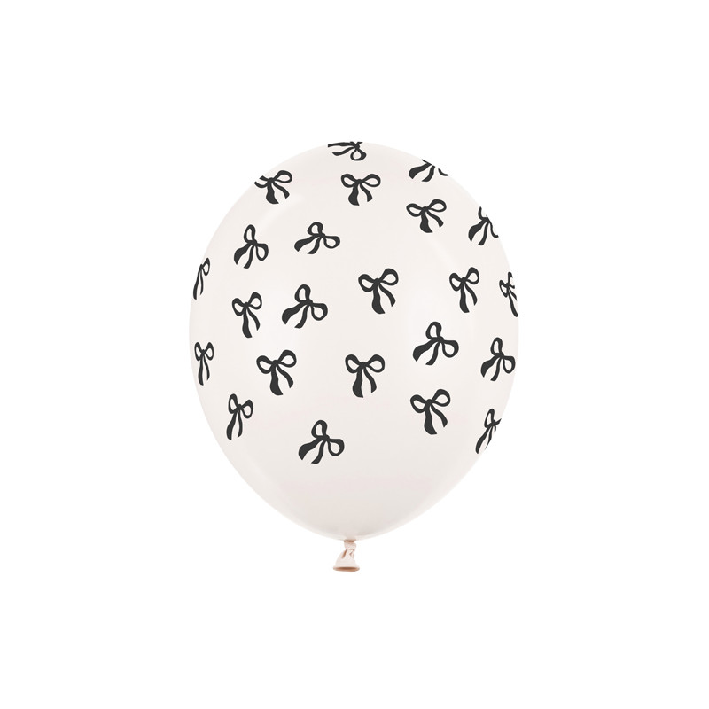 Balony 30 cm, Kokardki, Pastel Off-white (1 op. / 50 szt.)