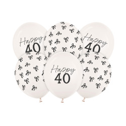 Balony 30 cm, 40, Pastel Off-white (1 op. / 6 szt.)