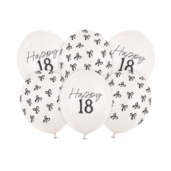 Balony 30 cm, 18, Pastel Off-white (1 op. / 6 szt.)
