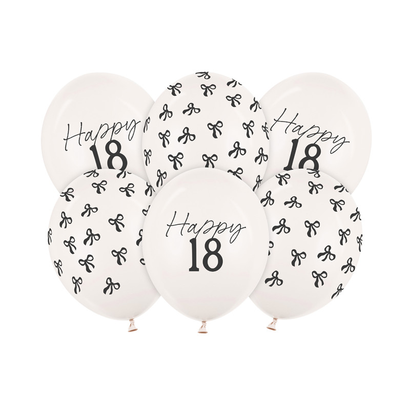 Balony 30 cm, 18, Pastel Off-white (1 op. / 6 szt.)