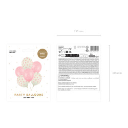 Balony 30 cm, Kokardki, mix (1 op. / 6 szt.)