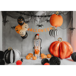 Balony świecące Dynie, 25cm (1 op. / 5 szt.)