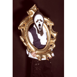 Maska Halloween z kapturem, 18x31cm, mix
