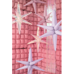 Kurtyna Party, opalizujący różowy, 100x200cm