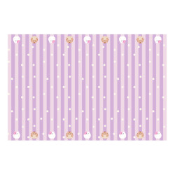 Obrus papierowy Koci Domek Gabi, mix, 180 x 120 cm