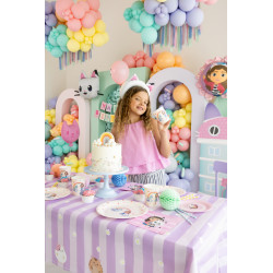 Obrus papierowy Koci Domek Gabi, mix, 180 x 120 cm