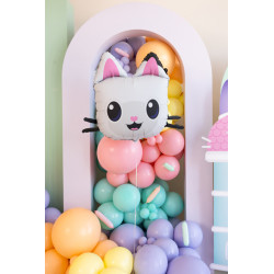 Balon foliowy Kiciuś Panduś, 65x57 cm, mix