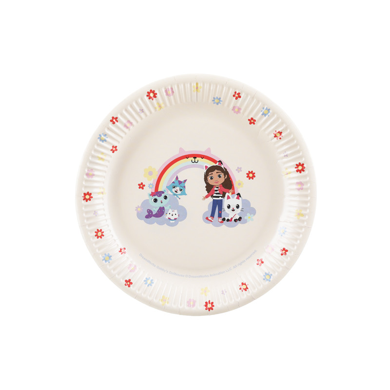 Talerzyki Koci Domek Gabi, mix, 23 cm (1 op. / 6 szt.)