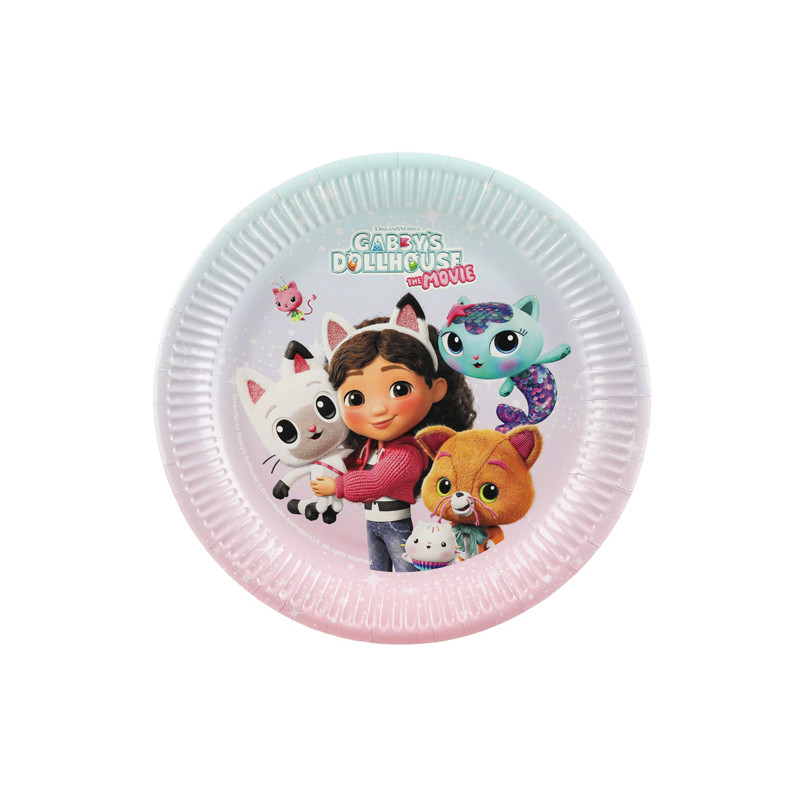Talerzyki Koci Domek Gabi, mix, 23 cm (1 op. / 6 szt.)