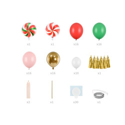 Girlanda balonowa - Cukierki, mix, 170x155 cm