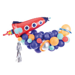 Girlanda balonowa - Rakieta, mix, 154x130cm