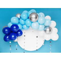 Girlanda balonowa - niebieska, 200cm (1 op. / 60 szt.)