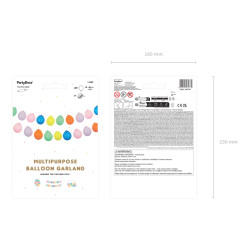 Girlanda balonowa 3w1, mix