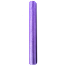 Organza Gładka, liliowy, 0,36 x 9m (1 szt. / 9 mb.)