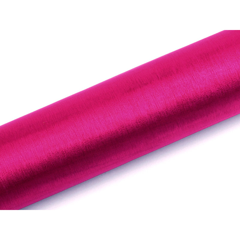 Organza Gładka, c. różowy, 0,16 x 9m (1 szt. / 9 mb.)