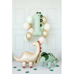 Balon foliowy Cyfra ''1'' Dinozaur, 92cm, mix