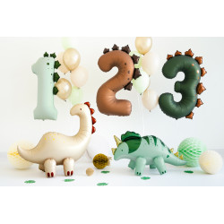 Balon foliowy Cyfra ''1'' Dinozaur, 92cm, mix