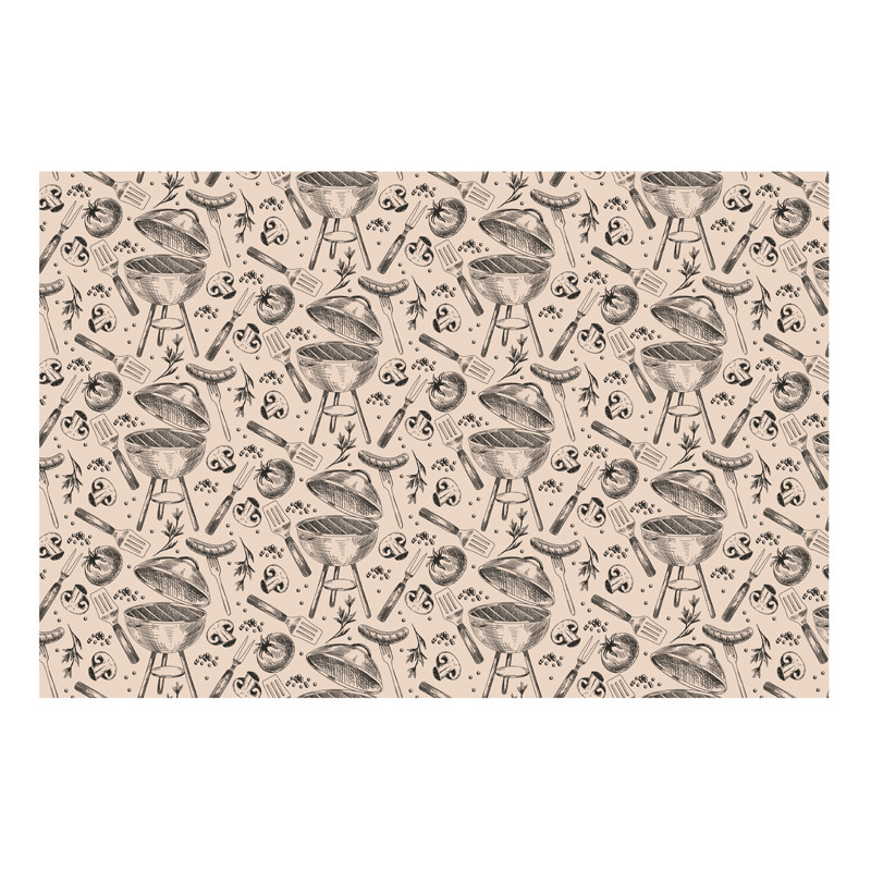 Obrus papierowy Grill, mix, 180x120 cm