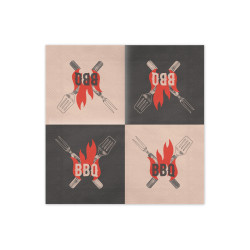 Serwetki BBQ, 33x33 cm, mix (1 op. / 20 szt.)