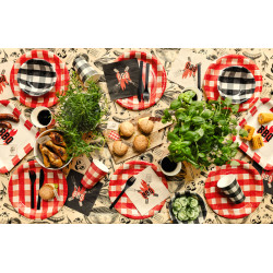 Serwetki BBQ, 33x33 cm, mix (1 op. / 20 szt.)