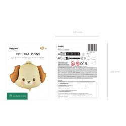 Balon foliowy Piesek, 63x48,5 cm, mix