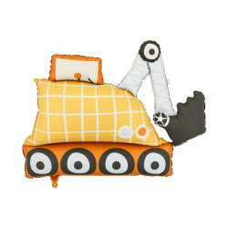 Balon foliowy Koparka, 93x68 cm, mix