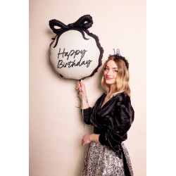 Balon foliowy pastylka Happy Birthday, 47.5x45 cm, mix