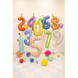 Balon foliowy Cyfra ''3'', 86cm, niebieski