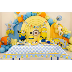 Obrus papierowy Minionki, 180 x 120 cm, mix
