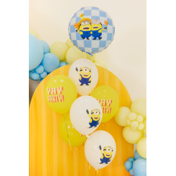 Balony Strong 30 cm Minionki z nadrukiem, mix (1 op. / 6 szt.)