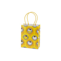 Torebki papierowe na upominki Minionki, 12x15.5x6 cm, żółte (1 op. / 6 szt.)