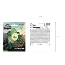 Balony 30 cm, Jurassic World, mix (1 op. / 6 szt.)