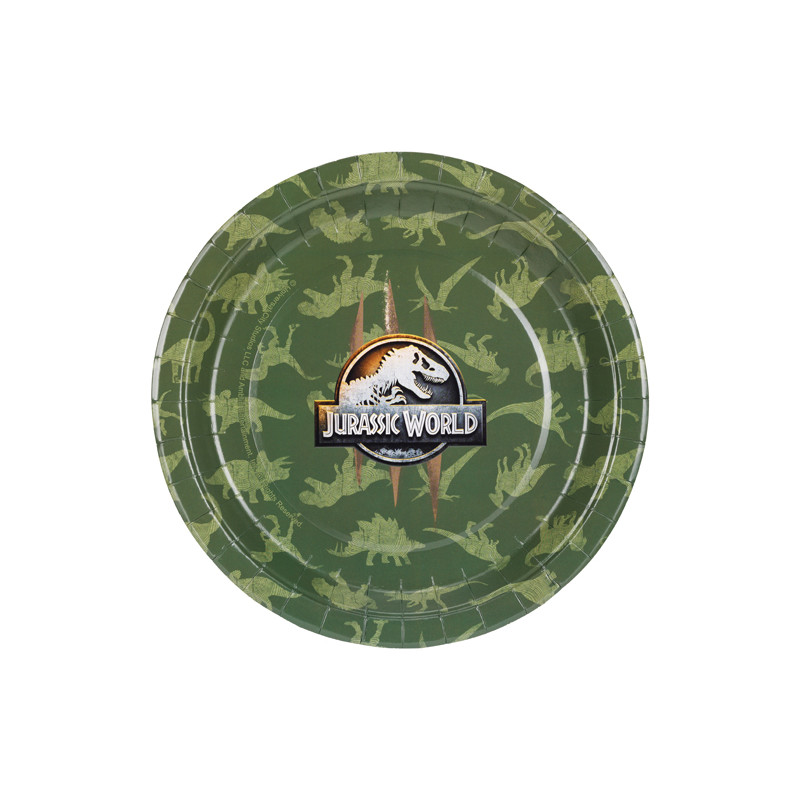 Talerzyki Jurassic World, 23 cm, mix (1 op. / 6 szt.)