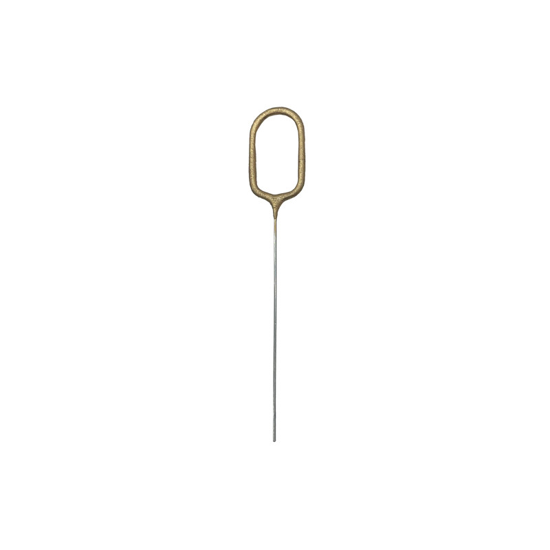 Zimne ognie Cyfra 0, złoty, 15cm