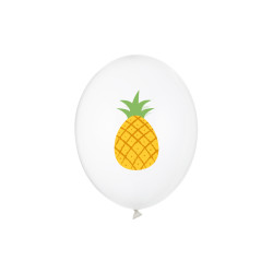 Balony 30 cm, Ananas, Crystal Clear (1 op. / 50 szt.)