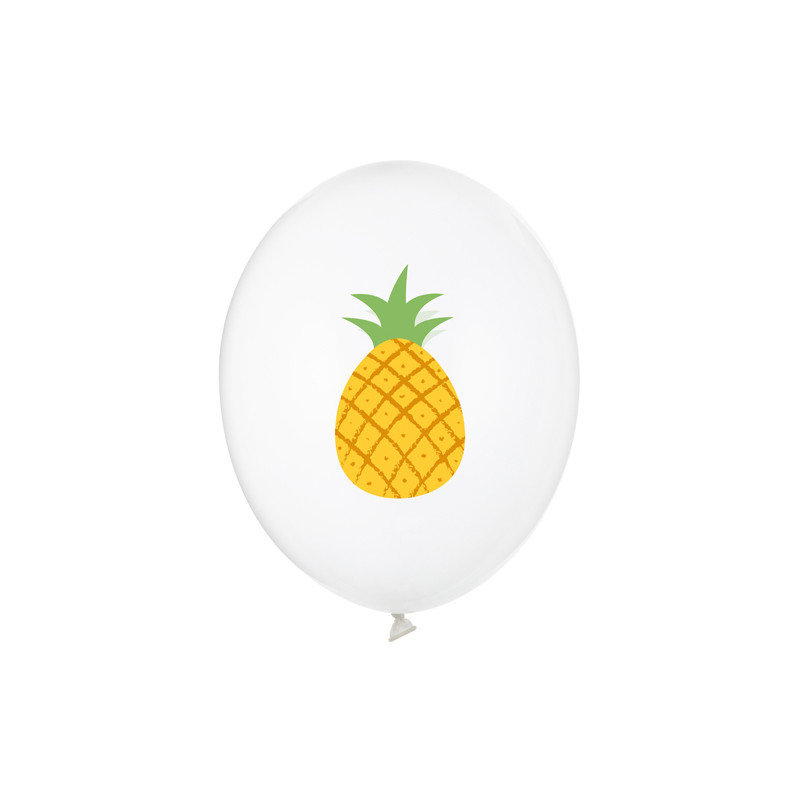 Balony 30 cm, Ananas, Crystal Clear (1 op. / 50 szt.)