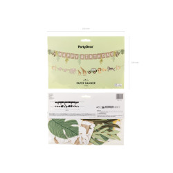 Baner Happy Birthday Safari, 180 cm, mix