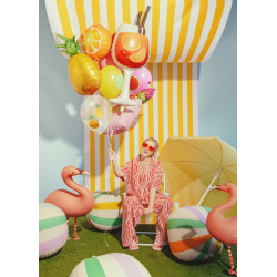 Balony 30 cm, Owoce, mix (1 op. / 6 szt.)