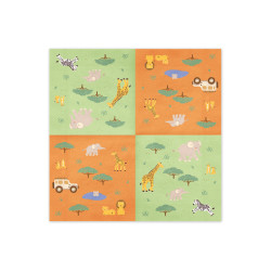 Serwetki Safari, 33x33 cm, mix (1 op. / 12 szt.)