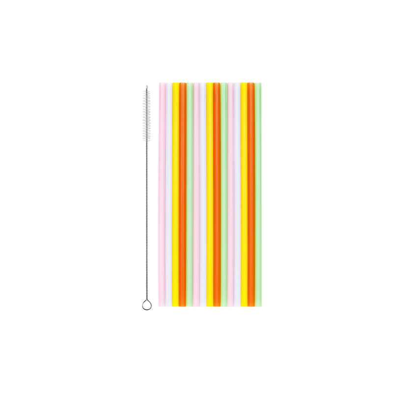 Słomki plastikowe, 20 cm, mix (1 op. / 30 szt.)