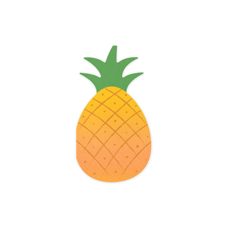 Serwetki Ananas, 18.5x10.2 cm, mix (1 op. / 20 szt.)