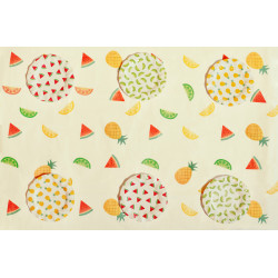 Obrus papierowy Owoce, 180x120 cm, mix