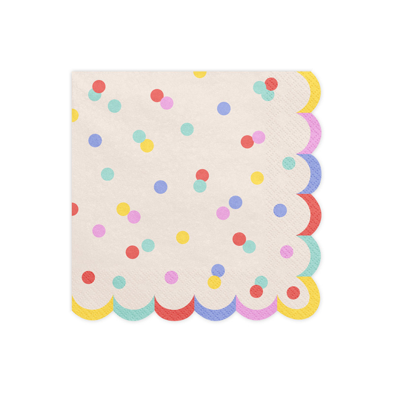 Serwetki Konfetti, 33x33 cm, mix (1 op. / 20 szt.)